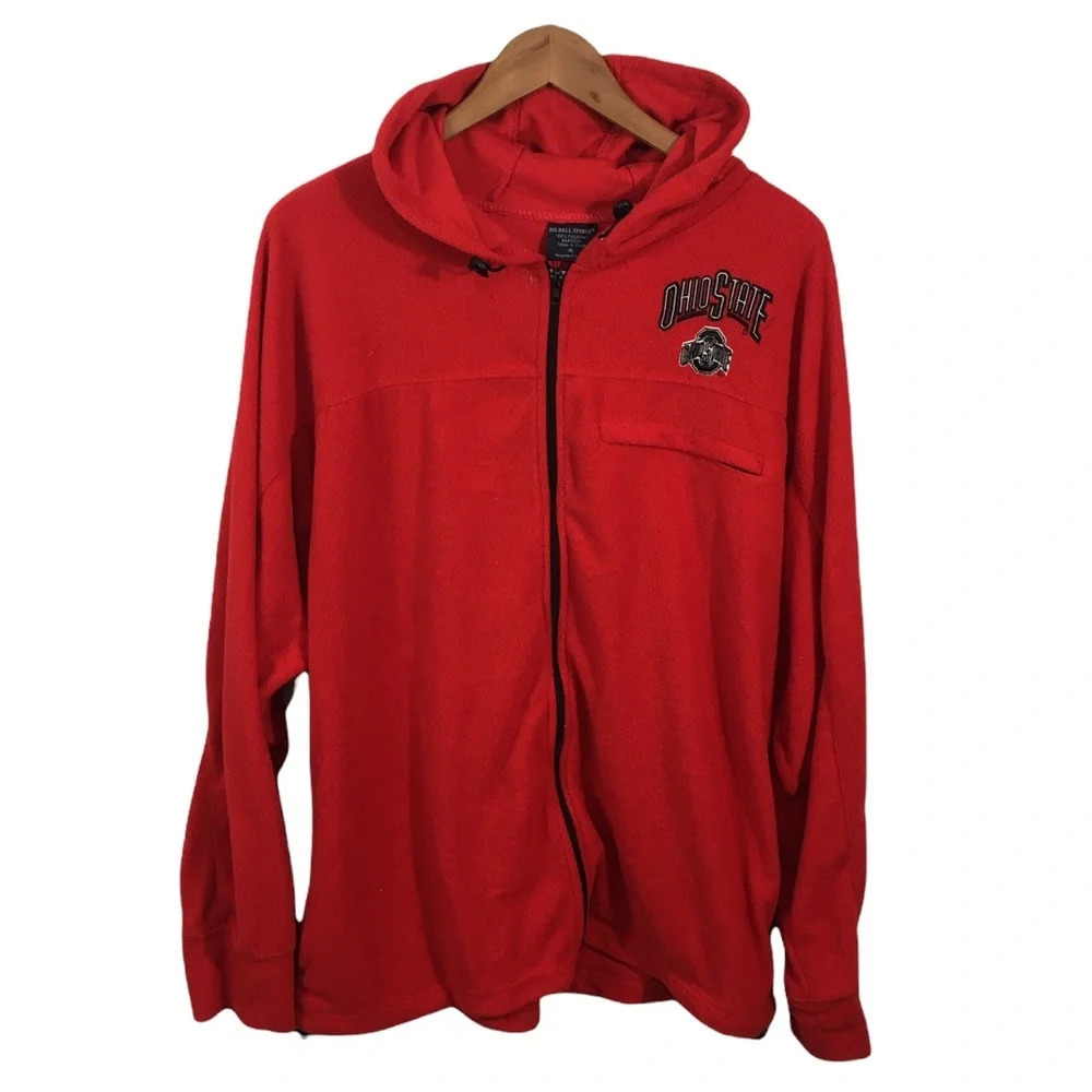 B2 Mens BIG BALL SPORTS Ohio State Buckeyes Fleece Performance Jacket XL